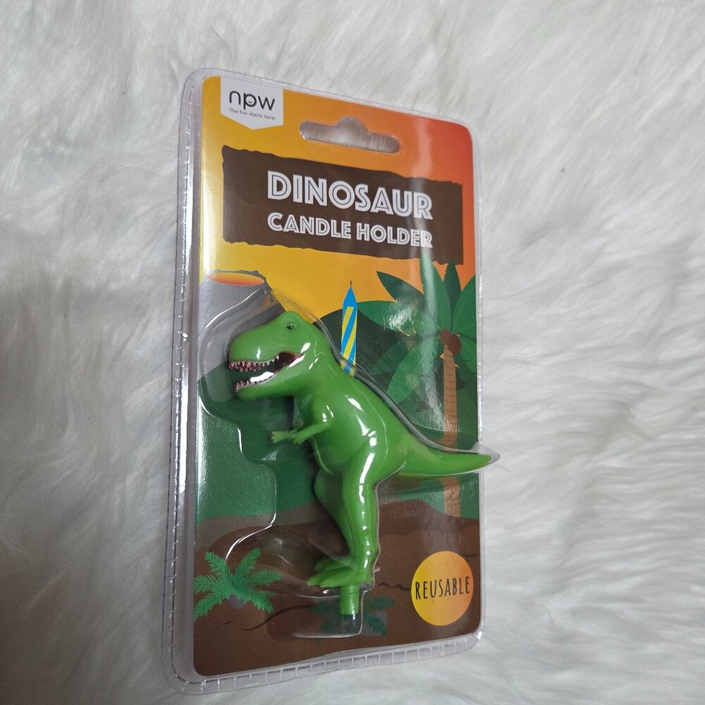 NPW Dinosaur Figural Candle Holder